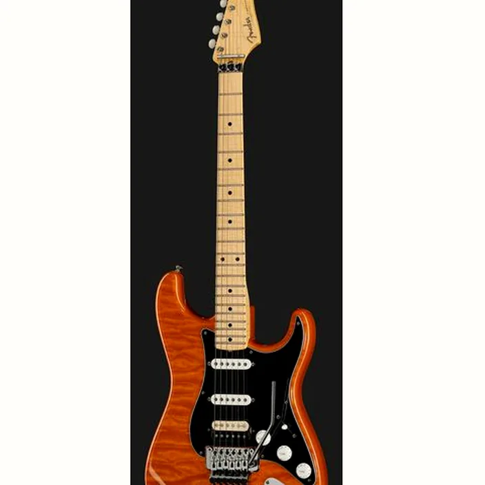 Guitare électrique Fender 56 Strat QMT Sunset Orange FR