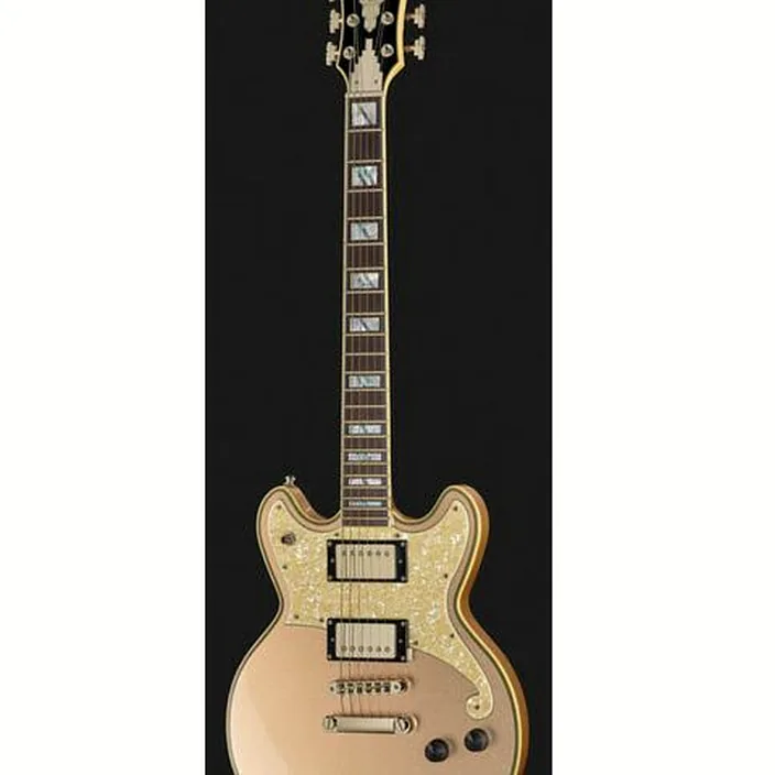 La guitare DAngelico Deluxe Brighton Desert Gold - Test, Comparatif & Avis