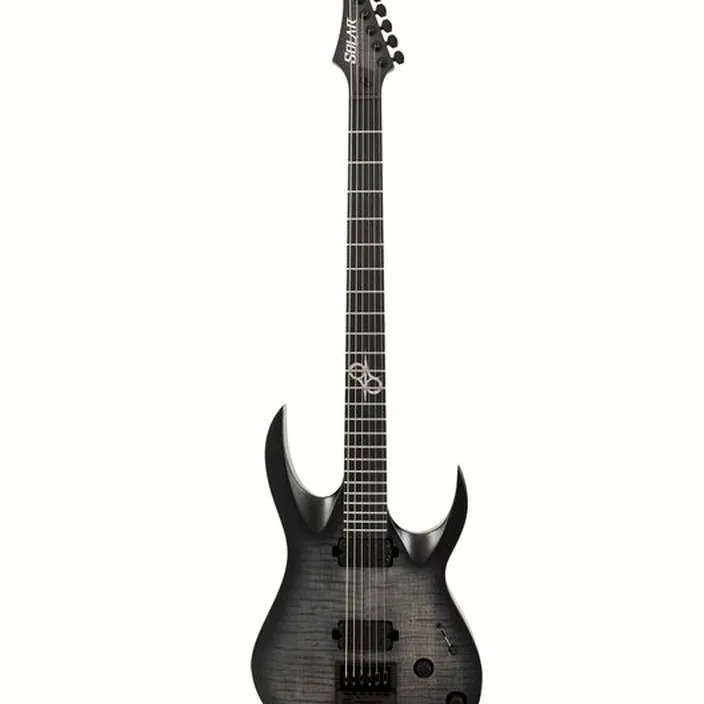 La guitare Solar Guitars A1.6FBB Flame Black Baritone Comparatif, Test & Avis
