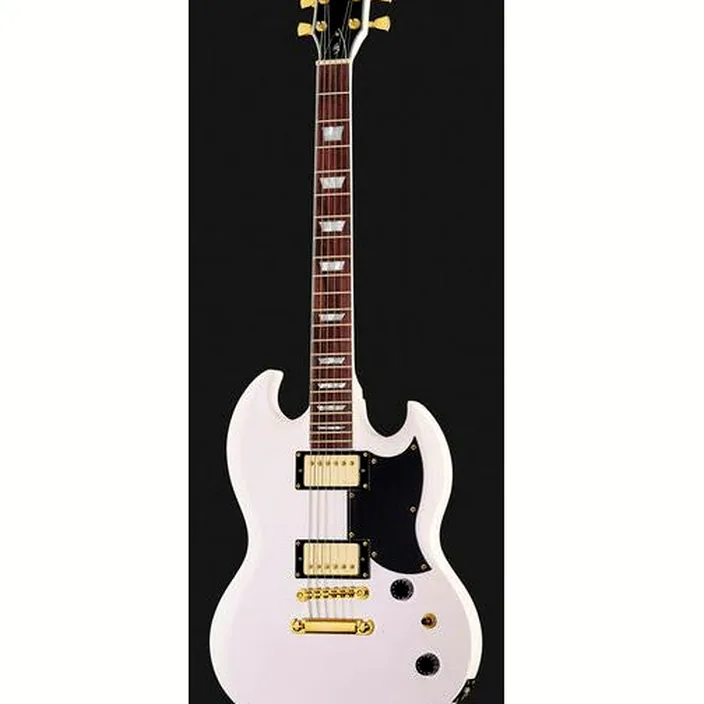 Guitare Harley Benton DC-DLX Gotoh Shell Pink Bundle