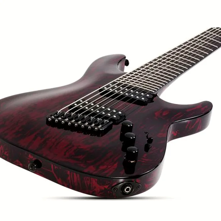 Et Avis de la guitare électrique Schecter C-8 MS Silver Mountain BM