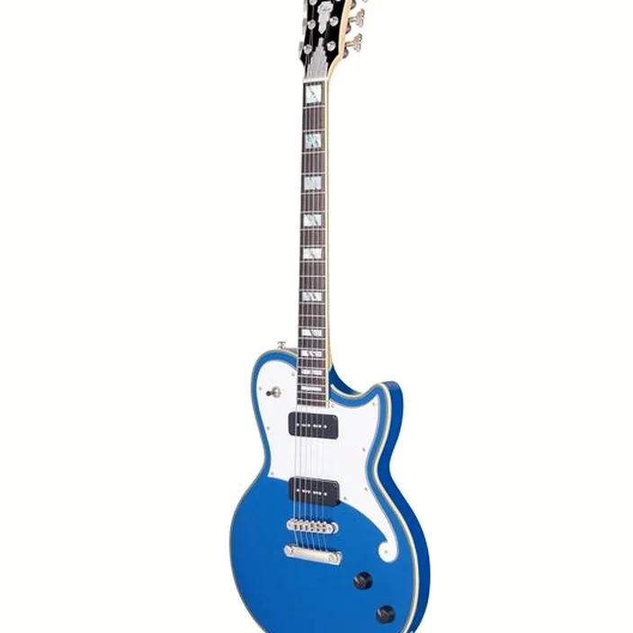 La guitare électrique DAngelico Deluxe Atlantic LE Sapphire / Test, Comparatif et Avis
