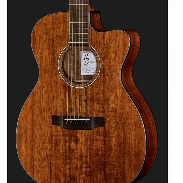 Et Test Guitare Harley Benton CLA-15CE Flame Koa Exotic
