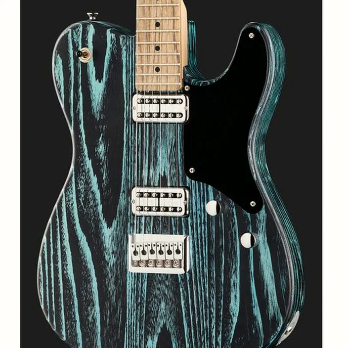 Guitare électrique Harley Benton TE-90FLT Blue Blast Bundle