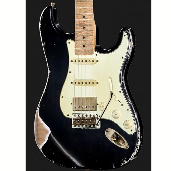 Guitare Xotic Guitars XSC-2 MN Black Heavy Aged