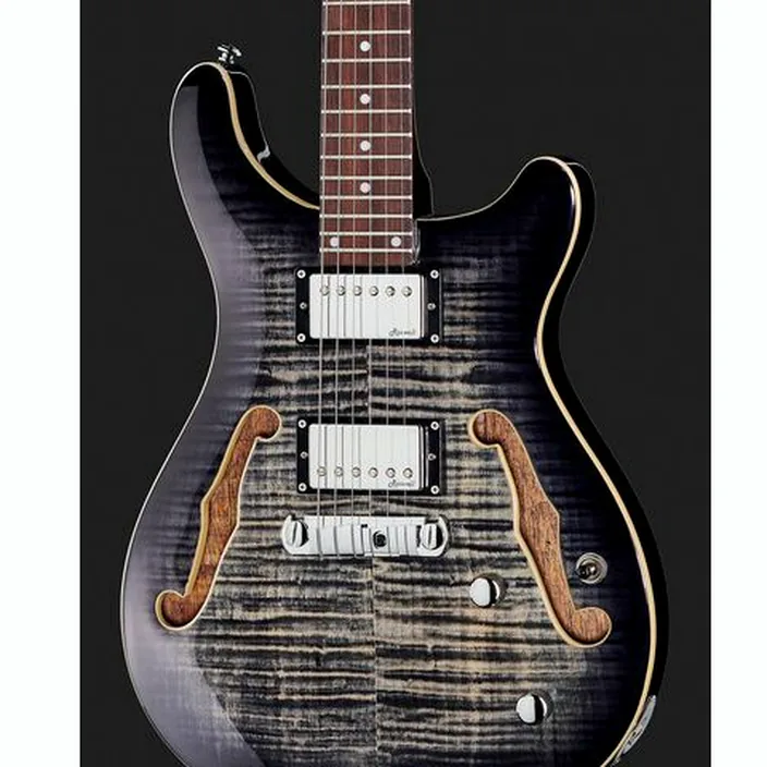 Harley Benton CST-24HB Charcoal Flame Bundle