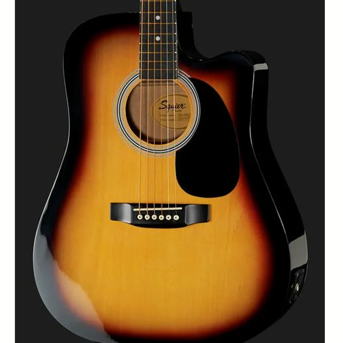 La guitare acoustique Squier SA-105CE SB Bundle 2 | Test, Comparatif, Avis