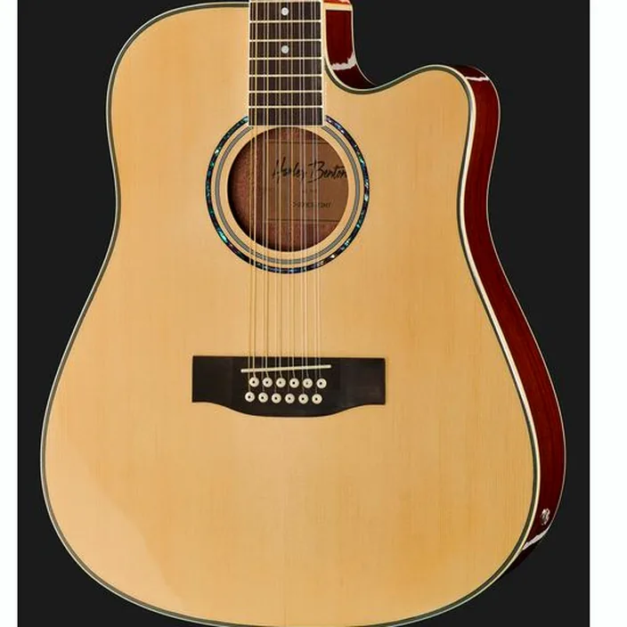 Guitare acoustique Harley Benton D-200CE-12NT w/Bag