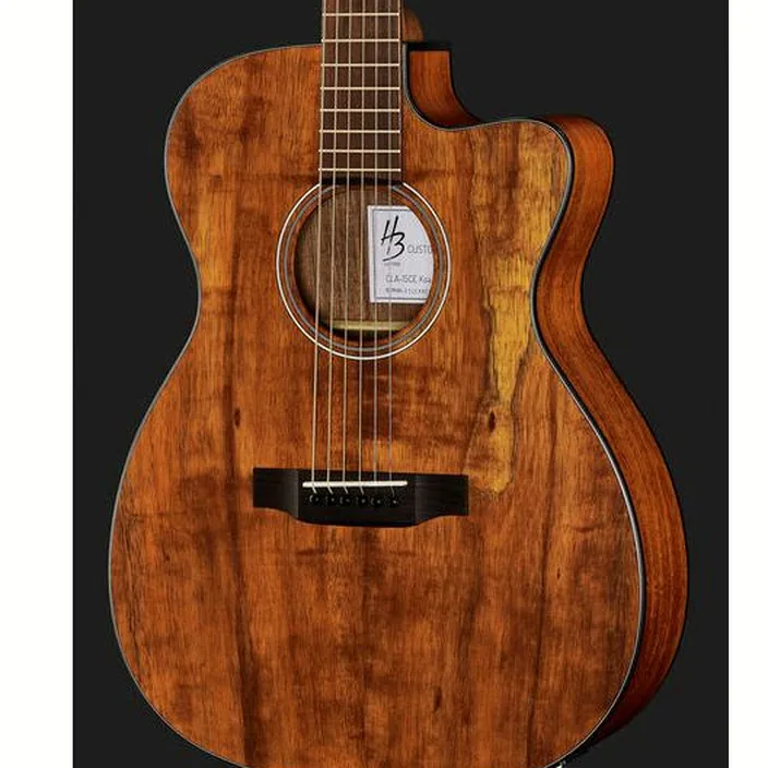 Guitare Acoustique Harley Benton CLA-15CE Koa Exotic Bundle