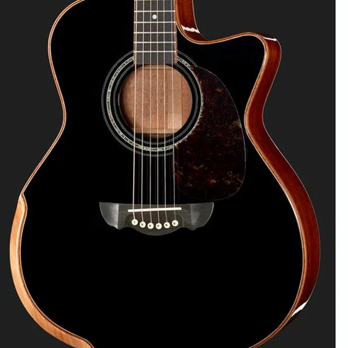 Guitare acoustique Harley Benton CLG-650SM-CE BK SolidWo w/Case