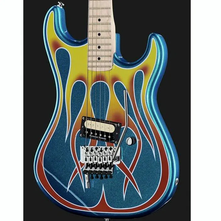 Et Avis Kramer Guitars Hot Rod Baretta Blue Sparkle
