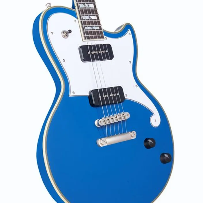 La guitare électrique DAngelico Deluxe Atlantic LE Sapphire / Test, Comparatif et Avis