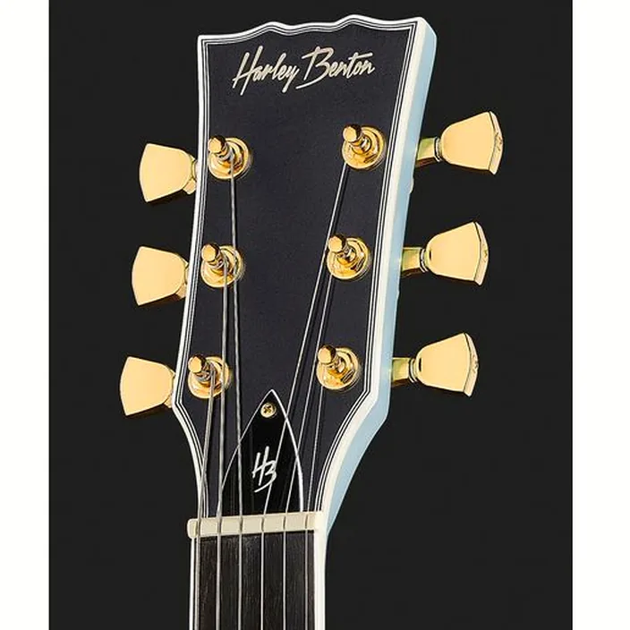 Guitare électrique Harley Benton DC-LTD Gotoh Daph. Blue Bundle