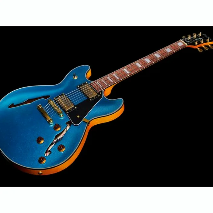 La guitare électrique Harley Benton HB-35Plus Metallic Blue w/Bag / Comparatif, Test et Avis
