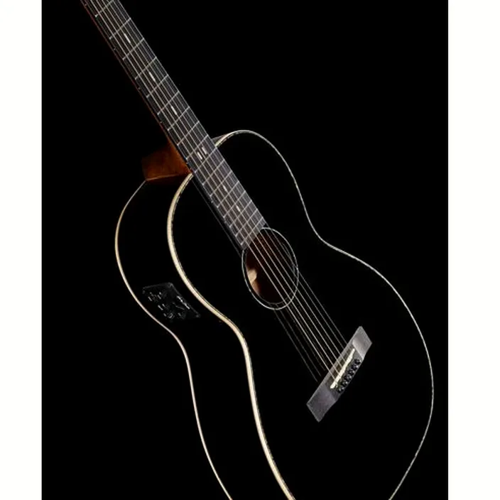 Guitare acoustique Harley Benton CLP-12SM BK Solid Top Bundle