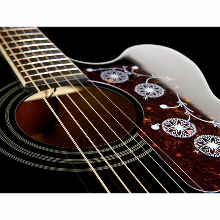 Guitare acoustique Epiphone J-200 EC Studio BK