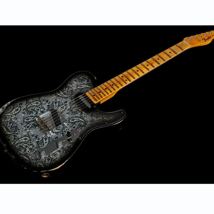 Et Test Fender 68 Tele Black Paisley Relic