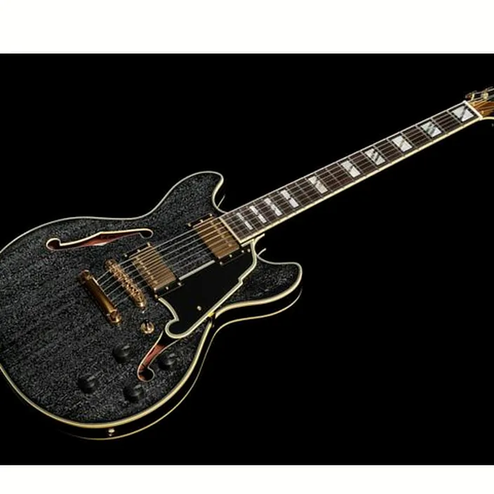 Guitare électrique DAngelico Excel Mini DC Black Dog
