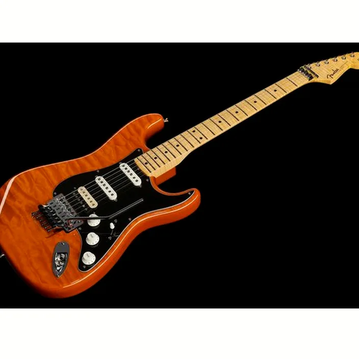 Guitare électrique Fender 56 Strat QMT Sunset Orange FR