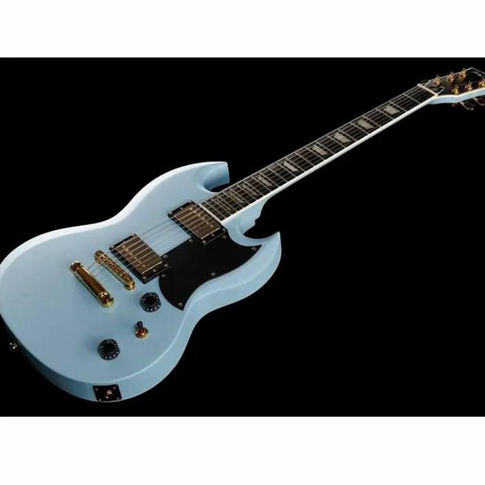 Guitare électrique Harley Benton DC-LTD Gotoh Daph. Blue Bundle