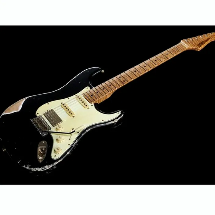 Guitare Xotic Guitars XSC-2 MN Black Heavy Aged