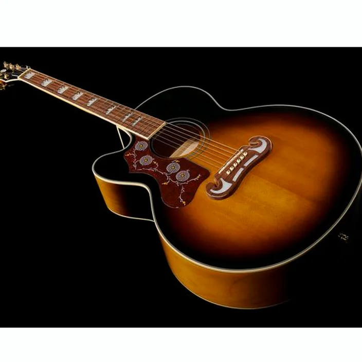 Guitare Acoustique Epiphone J-200 EC Studio LH VS / Avis, Test