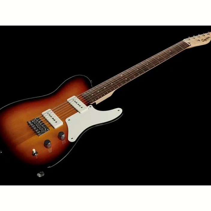 La guitare Squier Para. Barit. Cabr. Tele 3SB Avis, Test