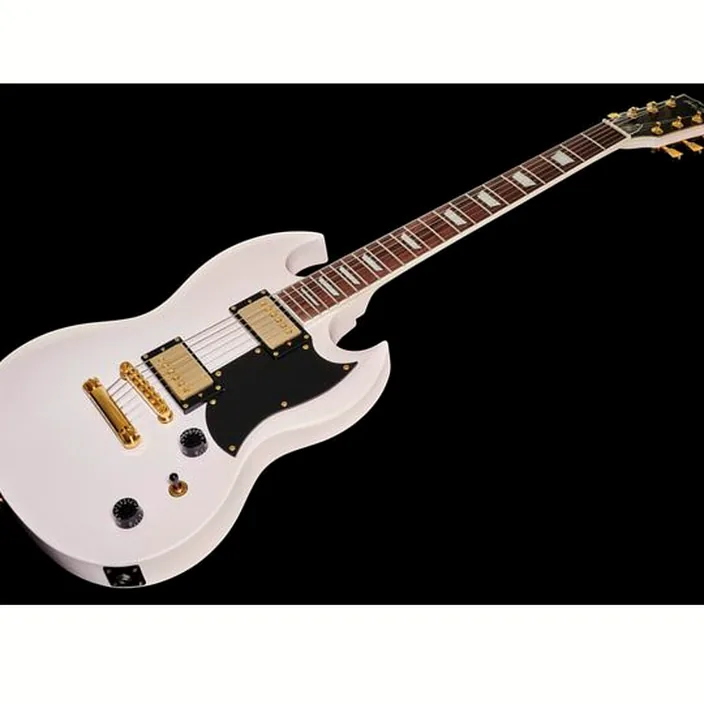 Guitare Harley Benton DC-DLX Gotoh Shell Pink Bundle