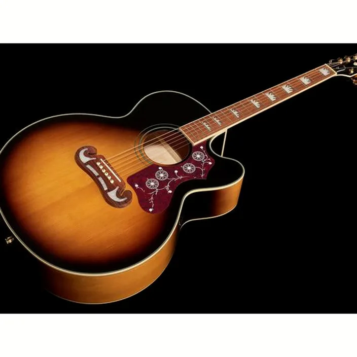 Et Avis de la guitare Acoustique Epiphone J-200 EC Studio VS