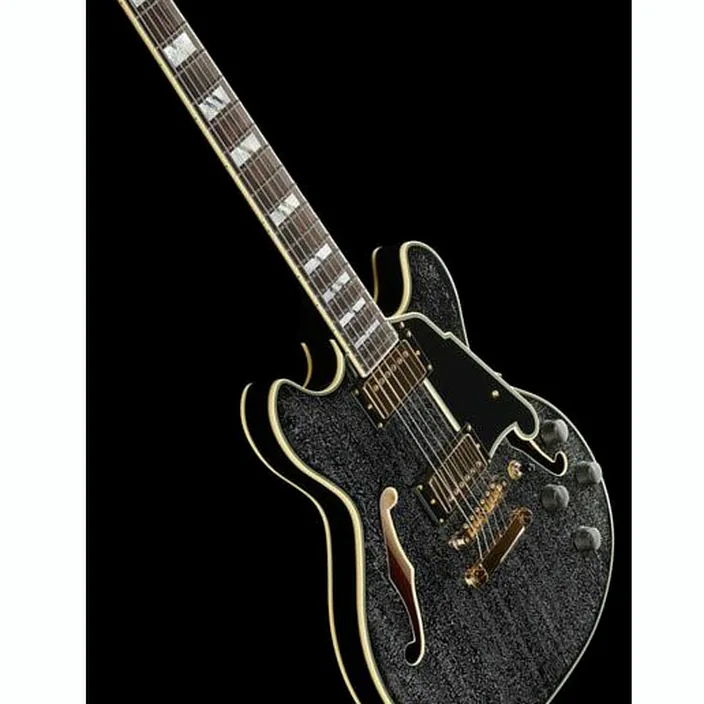 Guitare électrique DAngelico Excel Mini DC Black Dog