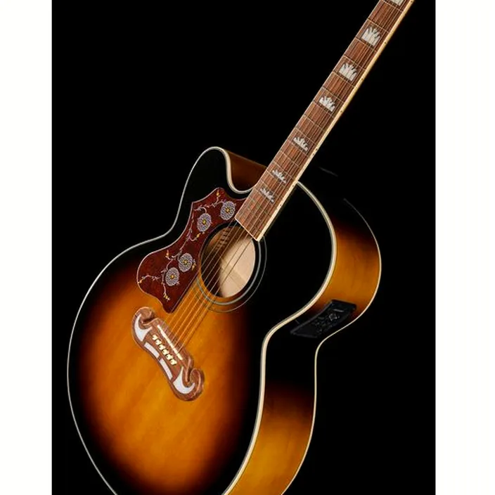 Guitare Acoustique Epiphone J-200 EC Studio LH VS / Avis, Test