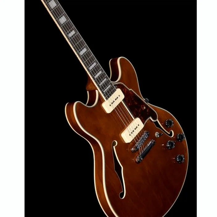 La guitare électrique DAngelico Premier DC Boardwalk Walnut , Avis et Test