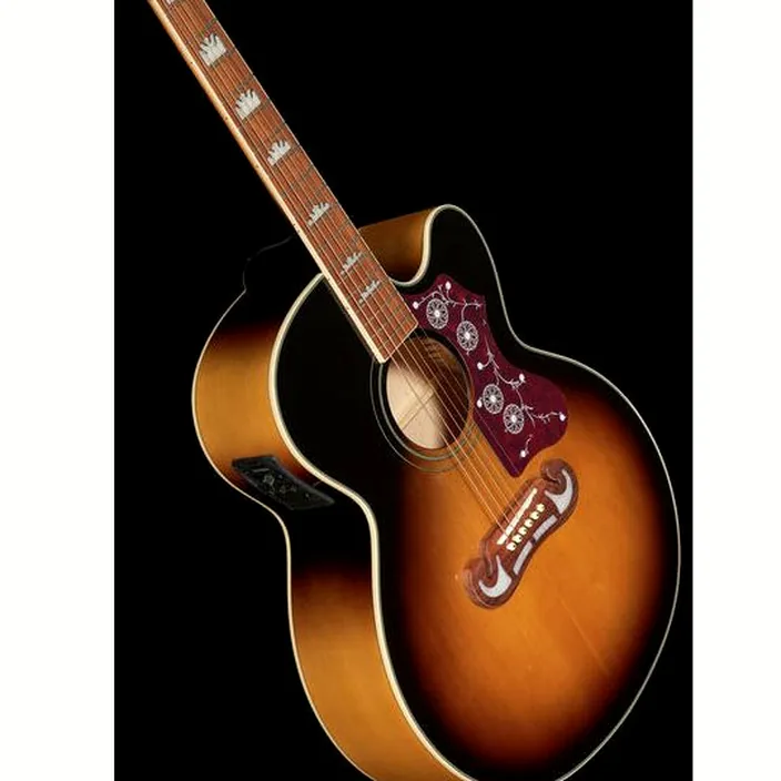 Et Avis de la guitare Acoustique Epiphone J-200 EC Studio VS