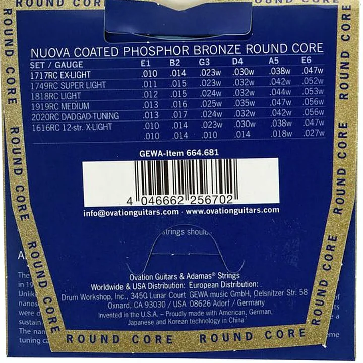 Adamas 1717NURC Round Core String Set / Test, Comparatif et Avis