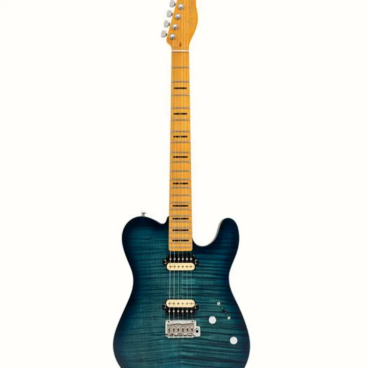 Guitare électrique Larry Carlton T7 FM Transparent Blue New Gen