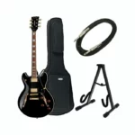 Avis et Test de la guitare Harley Benton HB-35Plus Black Bundle