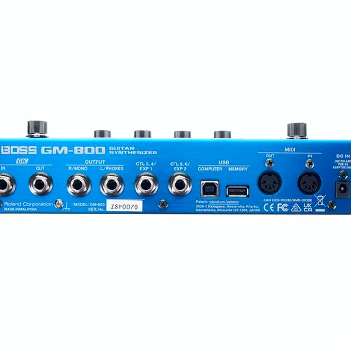 Avis et Test de la pédale Boss GM-800 Guitar Synth. Bundle