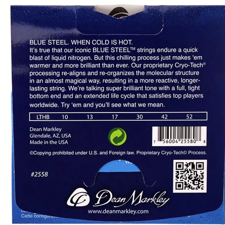 Avis et Test : Dean Markley 2558 Blue Steel Electric LTHB