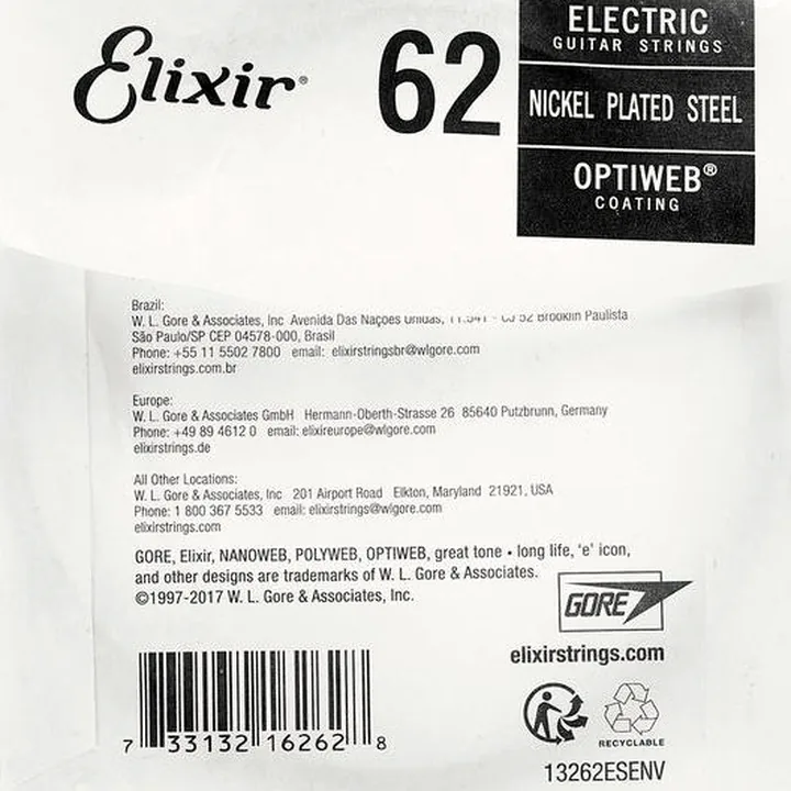 Avis et Test : Elixir 0.62 Optiweb Electric Guitar