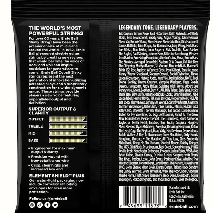Avis et Test : Ernie Ball Mammoth Slinky Cobalt