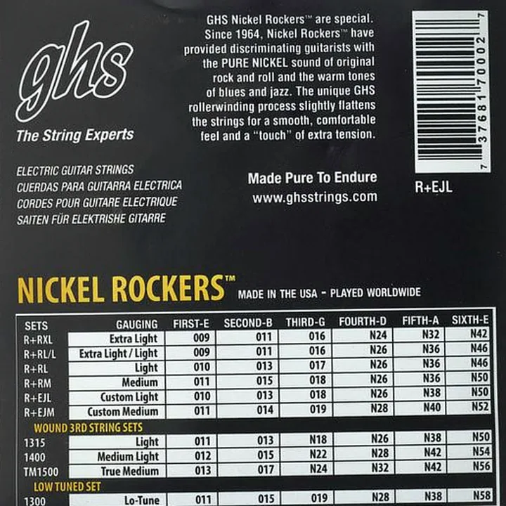 Avis et Test : GHS Nickel Rockers Light