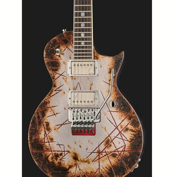 Avis et Test Guitare électrique ESP RZK-II Richard Z Kruspe Burnt