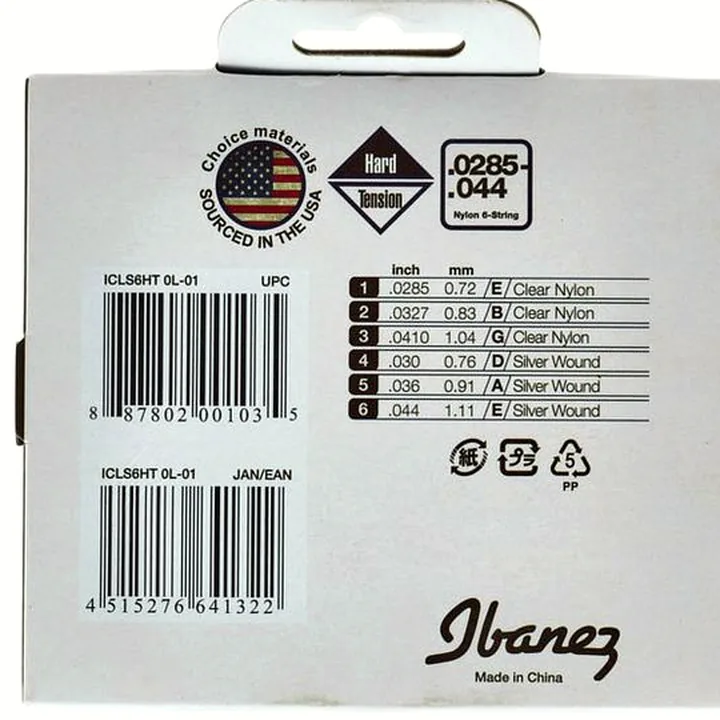 Avis et Test Ibanez ICLS6HT Classguitar String Set