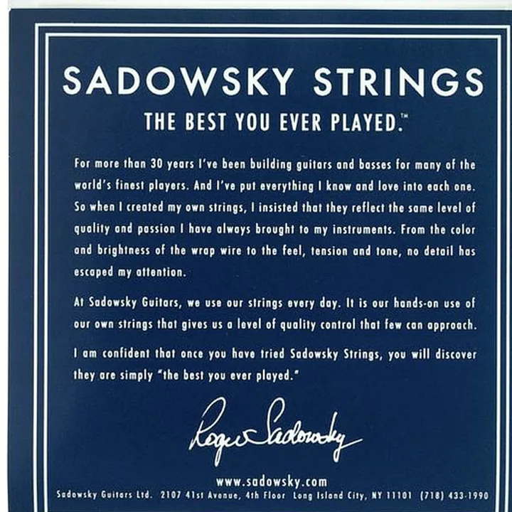 Avis et Test : Sadowsky Blue Label N 011-050