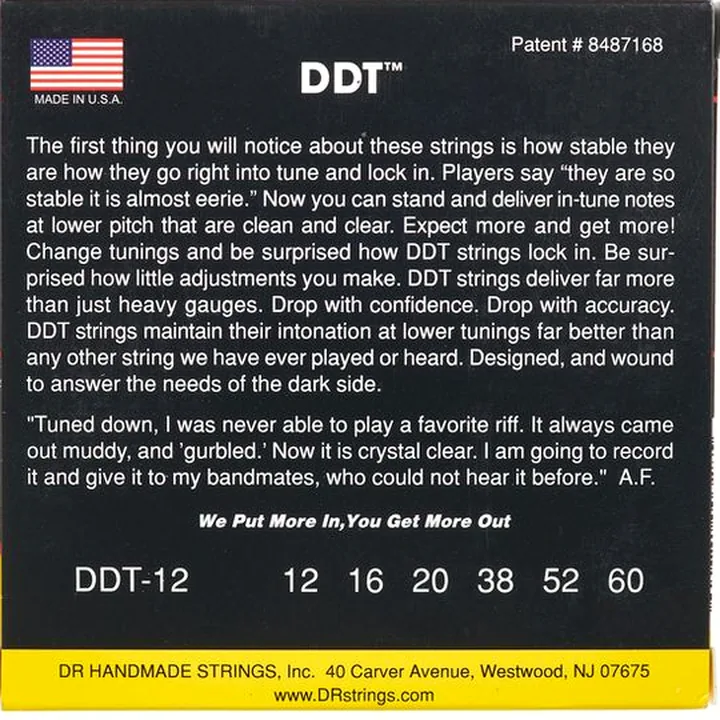 Avis & Test : DR Strings Drop-Down Tuning DDT-12