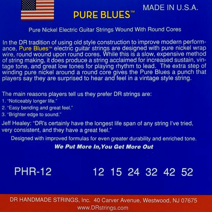 Avis, Test : DR Strings Pure Blues PHR-12