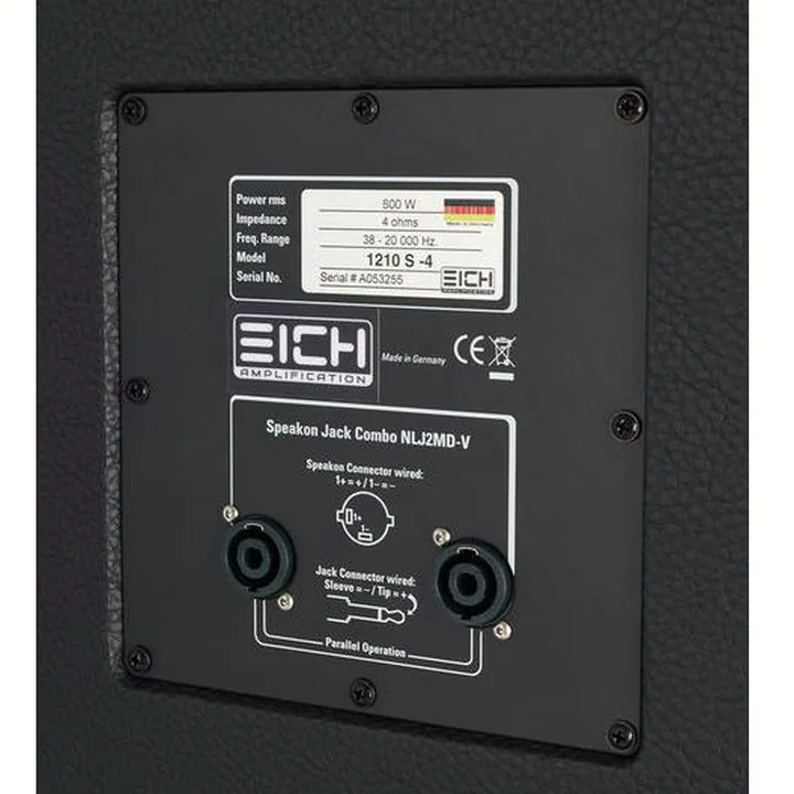 Avis, Test du baffle Eich Amplification 1210S-4 Cabinet