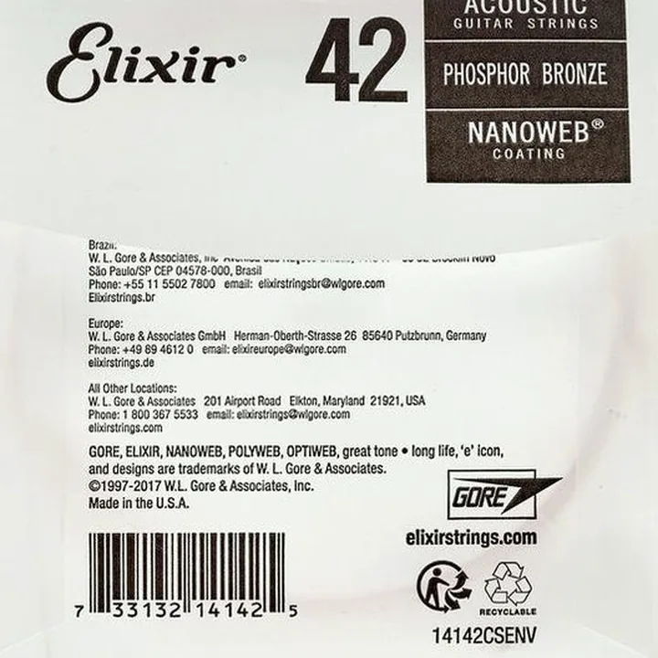 Avis, Test : Elixir .042 Western Guitar Ph.