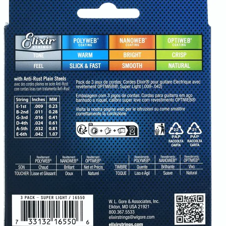 Avis, Test : Elixir Optiweb 19002 Super Light 3P
