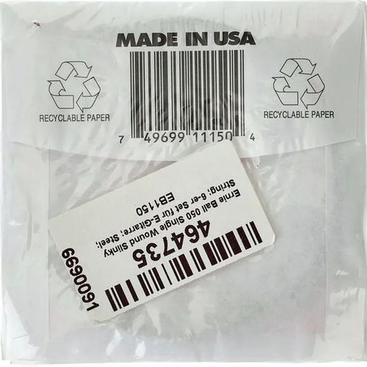 Avis & Test : Ernie Ball 050 Single String Wound 6x Set